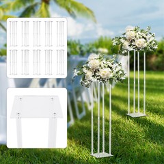 10Pcs Flower Stand Acrylic Column Acrylic Wedding Centerpieces Table Decor 31.5″