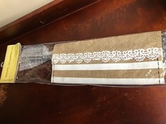 NEW Kirkland’s Just Married Rustic Burlap Embroidered Wedding Yard Flag