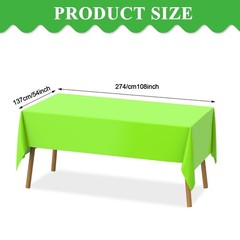 Hosuly 6 Pcs Neon Color Table Cloths Plastic Fiesta Tablecloth Disposable Wat…