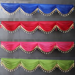 1/3m Detachable Ice Silk Swag for Wedding Party Backdrops Curtain Decorations