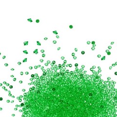 9000-Pack Fake Diamonds Crystal, 4.5mm Mini Clear Acrylic Gems [Deep Green]