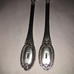 Farmhouse Mr and Mrs Wedding Gift Plate and Silverware (Fork and Spoon).