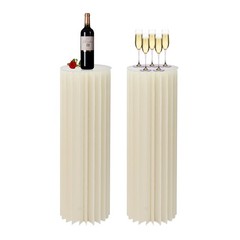 2PCS Cylinder Pedestal Stands for Party Table Cake Pedestal Stand for Parties