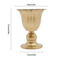 10x Metal Flower Trumpet Vases DIY Elegant Wedding Tabletop Centerpieces Vases