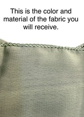 10 light green fabric ribbons for decorating chairs- (58 Inches X 13 inches).