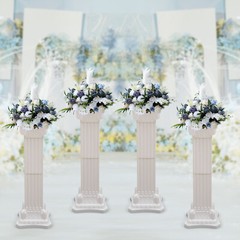 4 Pcs Wedding Party Roman Pillars European Style Landscaping Flowerpot Holder