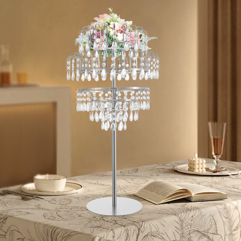 5-Tiers Flower Stand Multi-function Flower Stand Tabletop Wedding Flower Stand