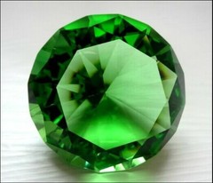 200mm Huge Green Crystal Diamond Paperweight Wedding Centerpieces Gifts