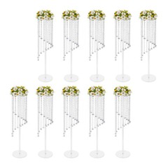 10* Crystal Flower Stand Wedding Centerpieces For Tables 80cm Tall Flower Stand