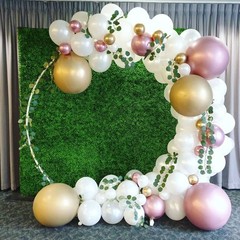 LANGXUN Gold Metal Balloon Arch Kit for Wedding and Birthday Party (Open Box)