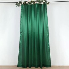 8×10 ft HUNTER GREEN Satin CURTAIN Wedding Photography Backdrop Panel Party