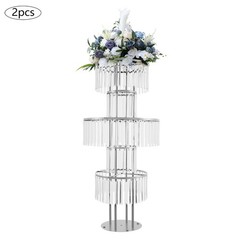 2pcs Acrylic Flower Stand 5-tier Elegant Flower Stand For Party Weddings