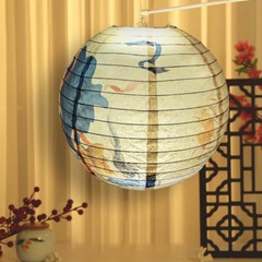 Chinese Style Round Paper Lantern Mid-Autumn Festival for Wedding Holiday Decor