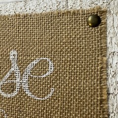 Please Sign Our Guestbook Rustic Wedding Sign Decor Wooden White Burlap 11×11