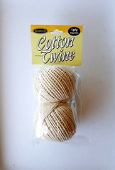 50m 100% Cotton White Twine String Cord Art Crafts Rope Packing Materials 2pack