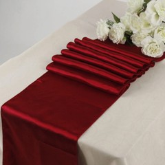 25 Satin Table Runners 12″X108″ Wedding B’day Party Banquet Event decoration NEW