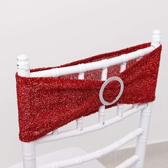 5 RED Spandex Chiavari Chair Cushion Covers Wedding Reception Party
