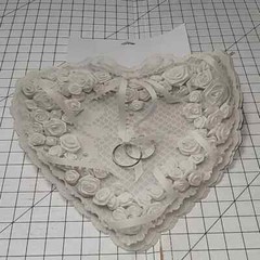 Wedding Bridal Shower Cutout Decoration, Double-Sided, NWT, With This Ring