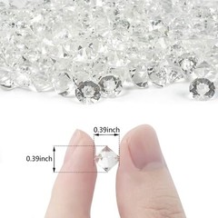 HANSGO Fake Crystals, 500PCS Mini Clear Glass Diamonds – Fake Diamond
