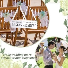 Reserved Table Signs Weddings Events Professional Acrylic Chair Cards 12 Pack US