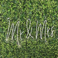 33″ Warm White Mr & Mrs Neon Sign LED Hanging Wall Lights Events Decorations