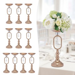 10 Gold Wedding Centerpieces Flower Vase Candle Holder Table Retro Home Decor US