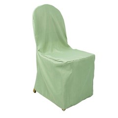 50 Sage Green Polyester BANQUET CHAIR COVERS Wedding Party Reception Decorations