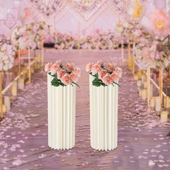 2 Pcs 31.5in Tall Flower Vase Flowers Stand for Party Tables Venue Decorations