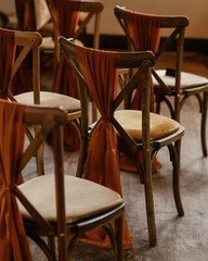CHAIR COVER WEDDING DÉCOR DRAPING CHIFFON VERTICAL DRAPES VARIOUS COLOURS