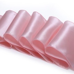 100 Blush Pink Satin Chair Sashes Silky Sateen Chair Bows wedding party décor