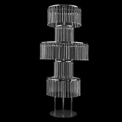 5-Tier Acrylic & Iron Flower Stand Silver 110 cm Wedding Centerpiece