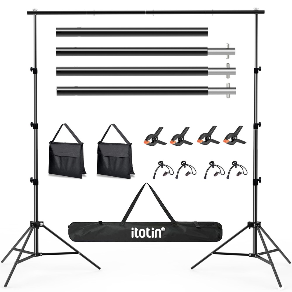 Backdrop Stand for Photography 9ft x 10ft Heavy Duty Photo Background Stands …