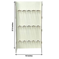 3-Tier GOLD Rectangular Wooden Champagne GLASS HOLDER Stand Party Decorations