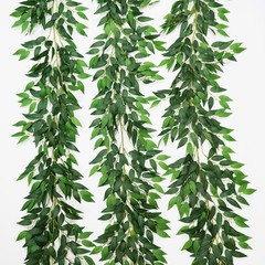 3 Strands Artificial Italian Ruscus Vines 78″ Silk Italian Ruscus Greenery Ga…