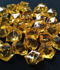 200pcs Orange Acrylic Ice Chips Table Scatter Confetti Floral Arranging Vase DIY