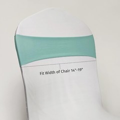 10 Pk Chair Sashes – Spandex Satin Bows Tied, Wedding Anniversary Decorations