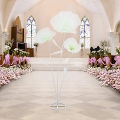 3-Head Large Artificial Flower Decor for Wedding Decorations Shop Window Display