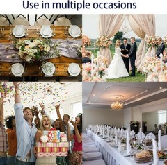 100PCS Spandex Stretch Chair Sashes Bows Elastic Chair Cover Bands Ties