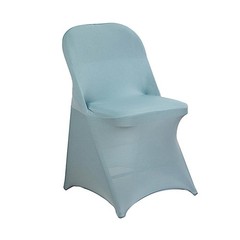 50 Dusty Blue FOLDING Stretch SPANDEX CHAIR COVERS Wedding Banquet Decorations