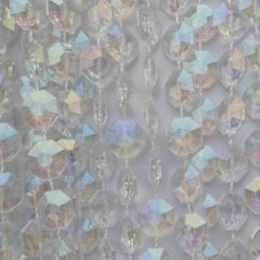 1 Roll 66Ft 20M Acrylic Crystal Bead Garland Diamond Diy Strand Curtain Wedding