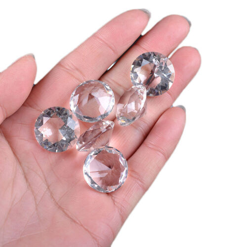 50pcs 18mm Clear Crystal Diamond Confetti Ornament Wedding Venue Decorations DIY