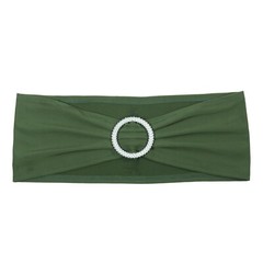 100 Spandex Stretch Chair Cover Sashes Bows Wedding Party(Olive Green)~FREE SHIP