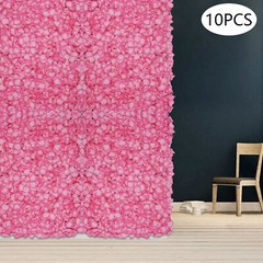 10PCS Artificial Silk Flower Wall Panel Floral Backdrop Party Wedding Decoration