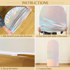 Arched Balloon Stand Covers Wedding Backdrop Cover Photography Background