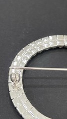 Lot Of 10 2″ CIRCLE Rhinestone BROOCHES PIN Chair Sashes Wedding WHOLESALE