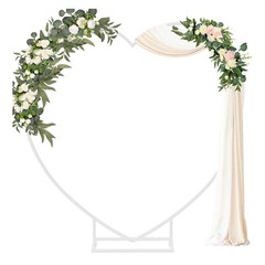 Large Heart Shape Wedding Arch Stand Frame Party Background Flower Balloon Stand