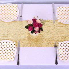 1/5 pcs Glitter Sequin Table Runner Shinny Tablecloth Linens Wedding Party Decor