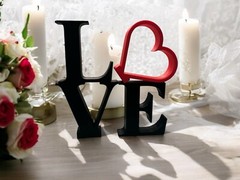 3D Printed Stackable Love Letters