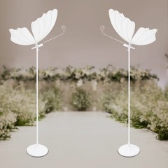 2PCS Butterfly Wedding Light, 110V Aisle Decor Light, 48W T-stage Guidance Light