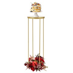 for Tables Tall 3.28ft Metal Flower Stand Decor Set for Weddings Party Gold